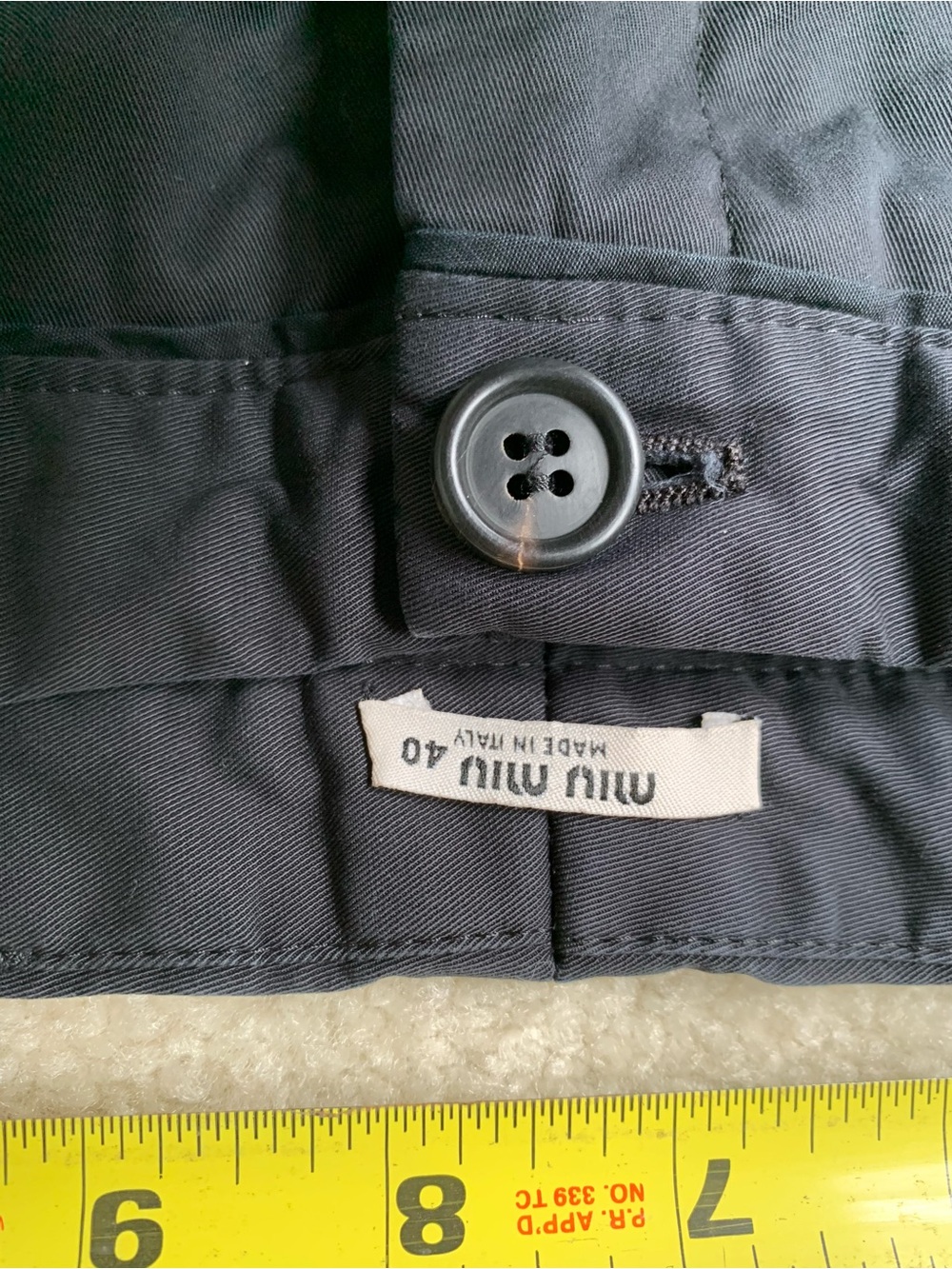 Miu Miu Black Straight-Leg Pants